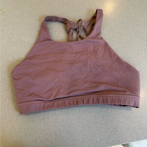 Purple Lululemon Sports Bra with Crisscross Back